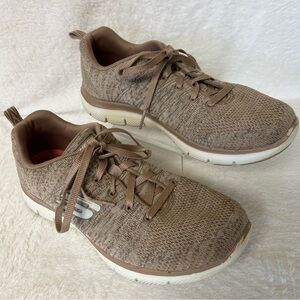 Skechers Women's Sneakers Size 7 Pink Flex Appeal Dual Lite Running